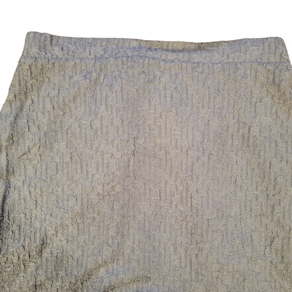 Melloday Textured Midi Skirt Pockets Elastic Waist Casual‎ Gray M NWT - Picture 1 of 6
